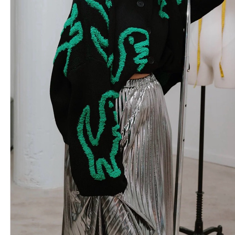 Dressed in LALA dinosaur sweater